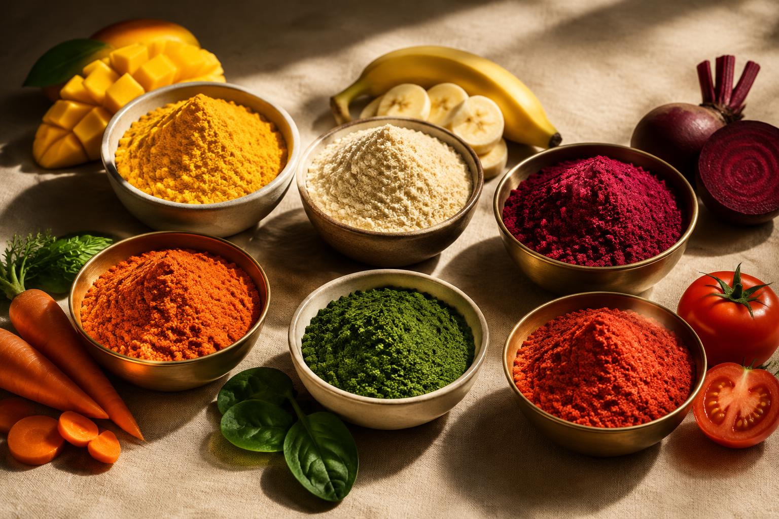 Fruit & Vegetable Powders assortment photograph